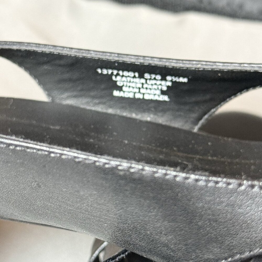 Naturalizer Women Black Leather Sling Back Size 9.5 - Picture 4 of 5